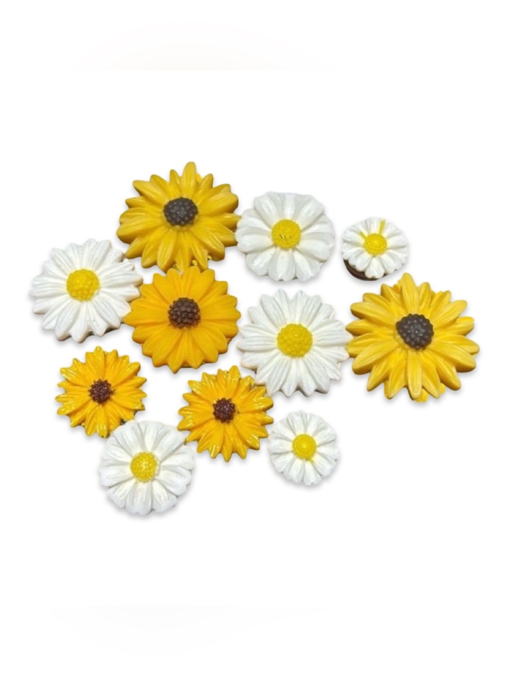 ~BUNDLE ONLY~Daisy & Sunflower Crocs Jibbits Lot#5